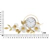 Mauro Ferretti wandklok flow 92,5x8x45,5 cm goud wit