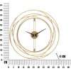 Mauro Ferretti wandklok goud strepen Ø 50x4 cm goud
