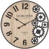 Mauro Ferretti wandklok Grand Ø 60x4,5 cm zwart bruin