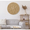 Mauro Ferretti wandklok Boho Ø 60x4,5 cm naturel gekleurd wit