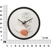 Mauro Ferretti wandklok bloem Ø 40x3,5 cm veelkleurig met rozendessin