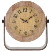 Mauro Ferretti tafelklok rond 23,5x7x24 cm bruin