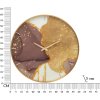 Mauro Ferretti wandklok glas Glody Ø 60x5 cm veelkleurig
