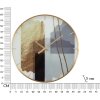 Mauro Ferretti wandklok glas motief Ø 60x5 cm veelkleurig
