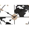Mauro Ferretti wandklok wereld Ø 60x5 cm bruin zwart
