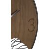 Mauro Ferretti wandklok houten wijzerplaat Ø 60x2 cm bruin zwart