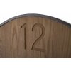 Mauro Ferretti wandklok super houten wijzerplaat Ø 60x2 cm bruin zwart