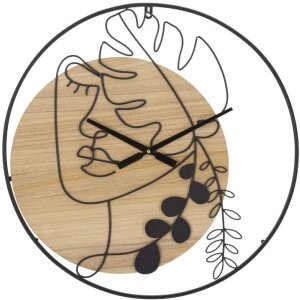 Mauro Ferretti wandklok Elegant Ø 60x2 cm bruin zwart