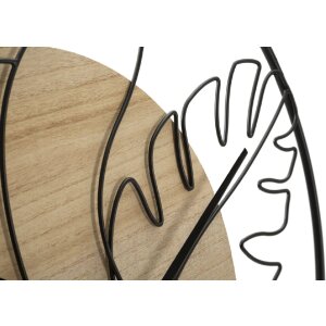 Mauro Ferretti wandklok Elegant Ø 60x2 cm bruin zwart