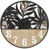 Mauro Ferretti wandklok palmboom Ø 60x2,5 cm zwart bruin