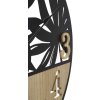 Mauro Ferretti wandklok palmboom Ø 60x2,5 cm zwart bruin