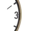 Mauro Ferretti wandklok beugels Ø 60x2,5 cm zwart bruin