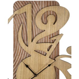 Mauro Ferretti wandklok Wolly 70x4,4x93 cm naturel