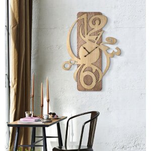 Mauro Ferretti wandklok Wolly 70x4,4x93 cm naturel