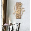Mauro Ferretti wandklok Wolly 70x4,4x93 cm naturel