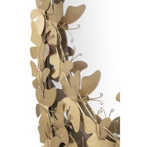 Mauro Ferretti wandspiegel ovaal vlinder 59x3x89,5 cm goud