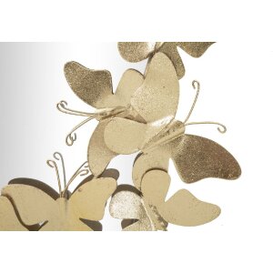 Mauro Ferretti wandspiegel ovaal vlinder 59x3x89,5 cm goud
