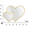 Mauro Ferretti wandspiegel dubbel hart 65x2x50 cm goud