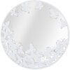 Mauro Ferretti wandspiegel witte vlinder Ø 62,5x2,3 cm wit