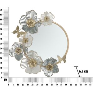 Mauro Ferretti wandspiegel Amy 63x6,4x70,5 cm veelkleurig