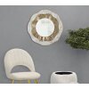 Mauro Ferretti wandspiegel Shai Light Ø 54,5x4,5 cm goud crème