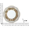 Mauro Ferretti wandspiegel Shai Light Ø 54,5x4,5 cm goud crème
