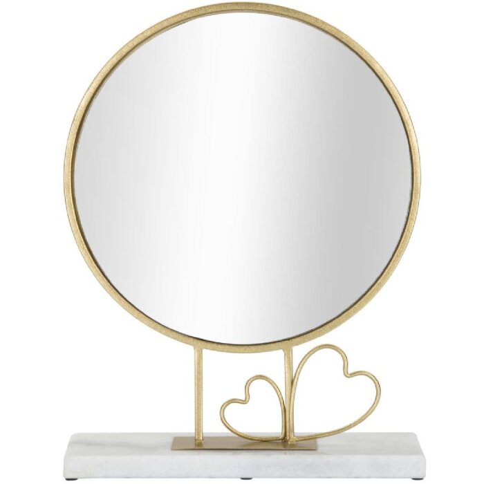 Mauro Ferretti tafelspiegel hart 30x9x39,5 cm goud marmer
