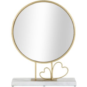 Mauro Ferretti tafelspiegel hart 30x9x39,5 cm goud marmer