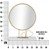 Mauro Ferretti tafelspiegel hart 30x9x39,5 cm goud marmer