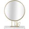 Mauro Ferretti tafelspiegel vlinder 30x9x39,5 cm goud marmer