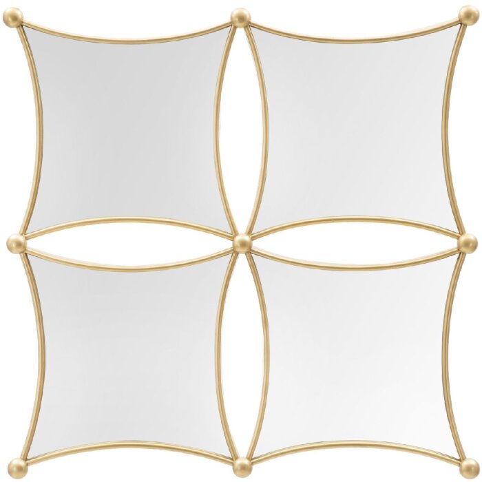 Mauro Ferretti wandspiegel Jalo 68x3,5x68 cm goud