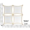 Mauro Ferretti wandspiegel Jalo 68x3,5x68 cm goud