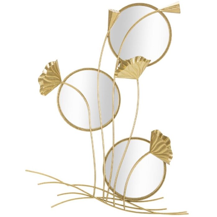 Mauro Ferretti wandspiegel triple flow 65x8x88 cm goud