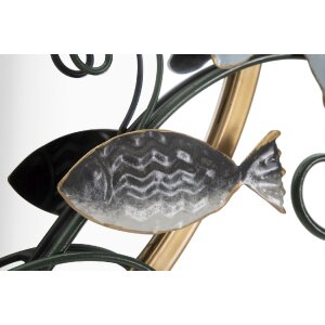 Mauro Ferretti wandspiegel vis 88,9x7,6x65,4 cm veelkleurig