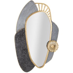 Mauro Ferretti wandspiegel Art 55,9x5,7x90,8 cm grijs goud