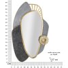Mauro Ferretti wandspiegel Art 55,9x5,7x90,8 cm grijs goud