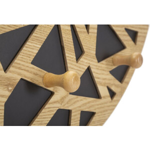 Mauro Ferretti wandspiegel Carv 60x5,3x90 cm naturel zwart