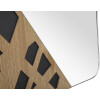 Mauro Ferretti wandspiegel hoek 50x1x90 cm naturel zwart