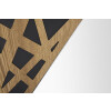 Mauro Ferretti wandspiegel hoek 50x1x90 cm naturel zwart