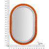 Mauro Ferretti wandspiegel Antonius 60x4x90 cm oranje