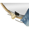 Mauro Ferretti wandspiegel marine 68x5x67 cm blauw goudkleurig