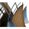Mauro Ferretti wandspiegel marine 68x5x67 cm blauw goudkleurig