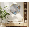 Mauro Ferretti wandspiegel marine 68x5x67 cm blauw goudkleurig