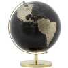 Mauro Ferretti Wereldbol Goud Ø 25x34 cm zwartgoud