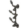 Mauro Ferretti wandflessenhouder Manhattan 6 plaatsen 27x15x55 cm zwart koper