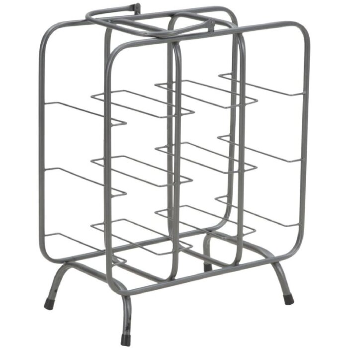 Mauro Ferretti flessenrek vierkant 9 plaatsen 40x23x47,5 cm donkergrijs