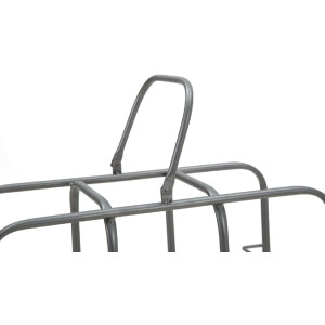 Mauro Ferretti flessenrek vierkant 9 plaatsen 40x23x47,5 cm donkergrijs