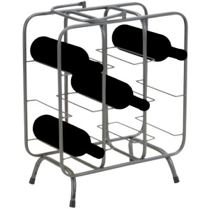 Mauro Ferretti flessenrek vierkant 9 plaatsen 40x23x47,5 cm donkergrijs