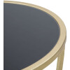 Mauro Ferretti telefoontafel enkel Ø 35x75 cm zwartgoud