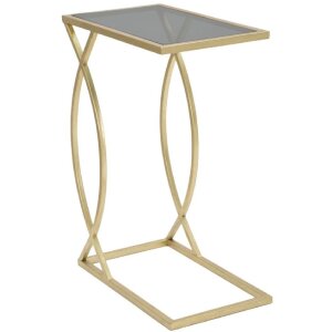Mauro Ferretti banktafel 45,5x25,5x60 cm zwart goud